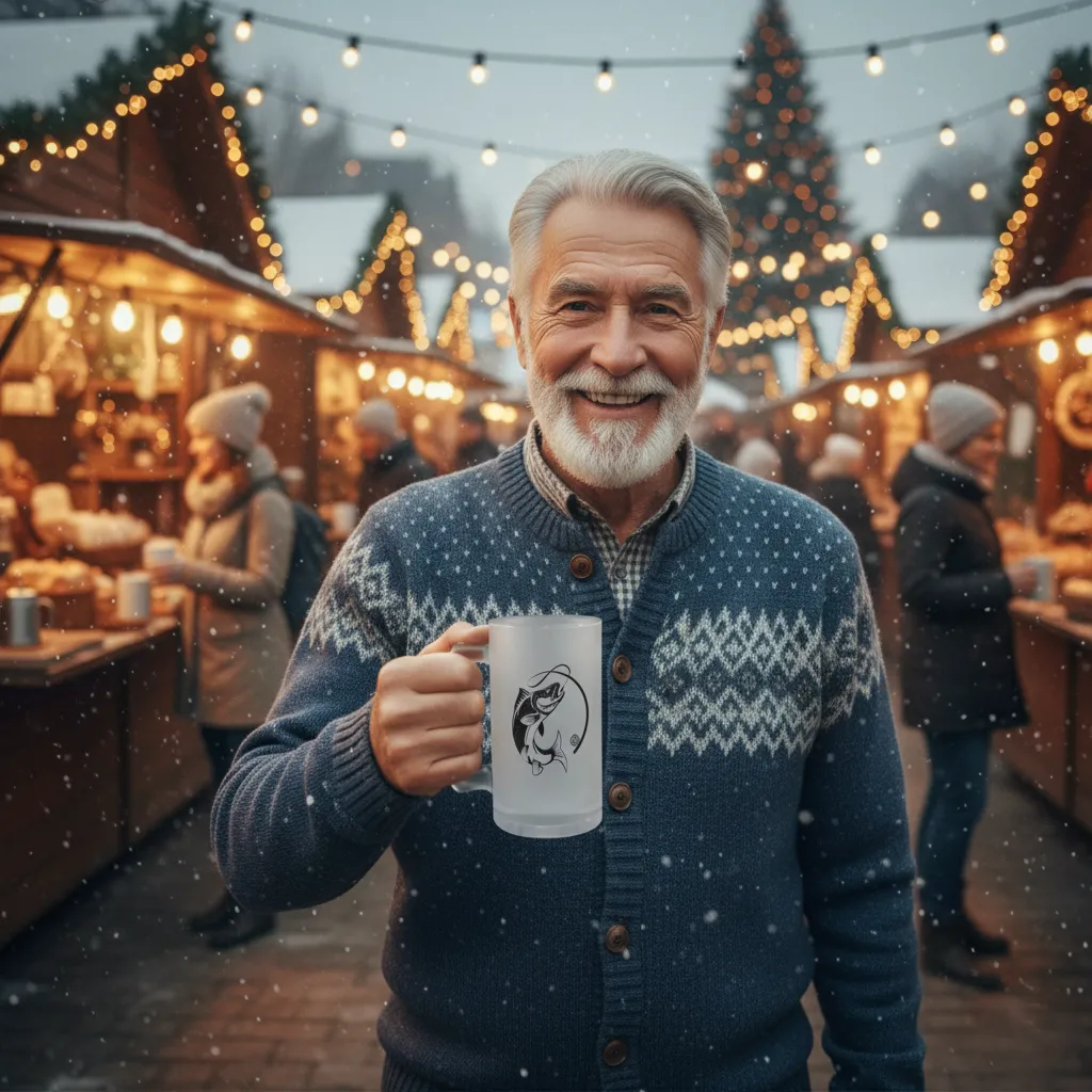 Бокал для дедушки — персонализация имени