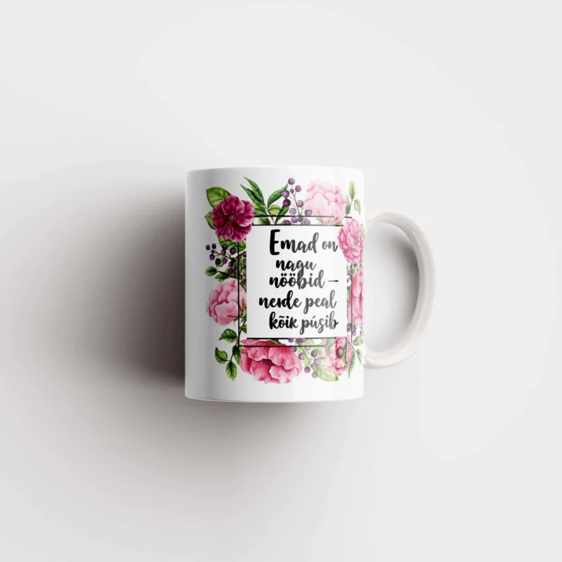 Tass emale kirjaga Emad on nagu nööbid