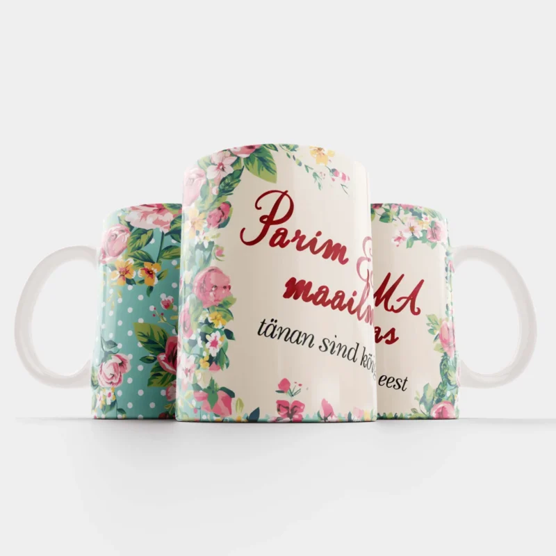 Kruus lilledega emale