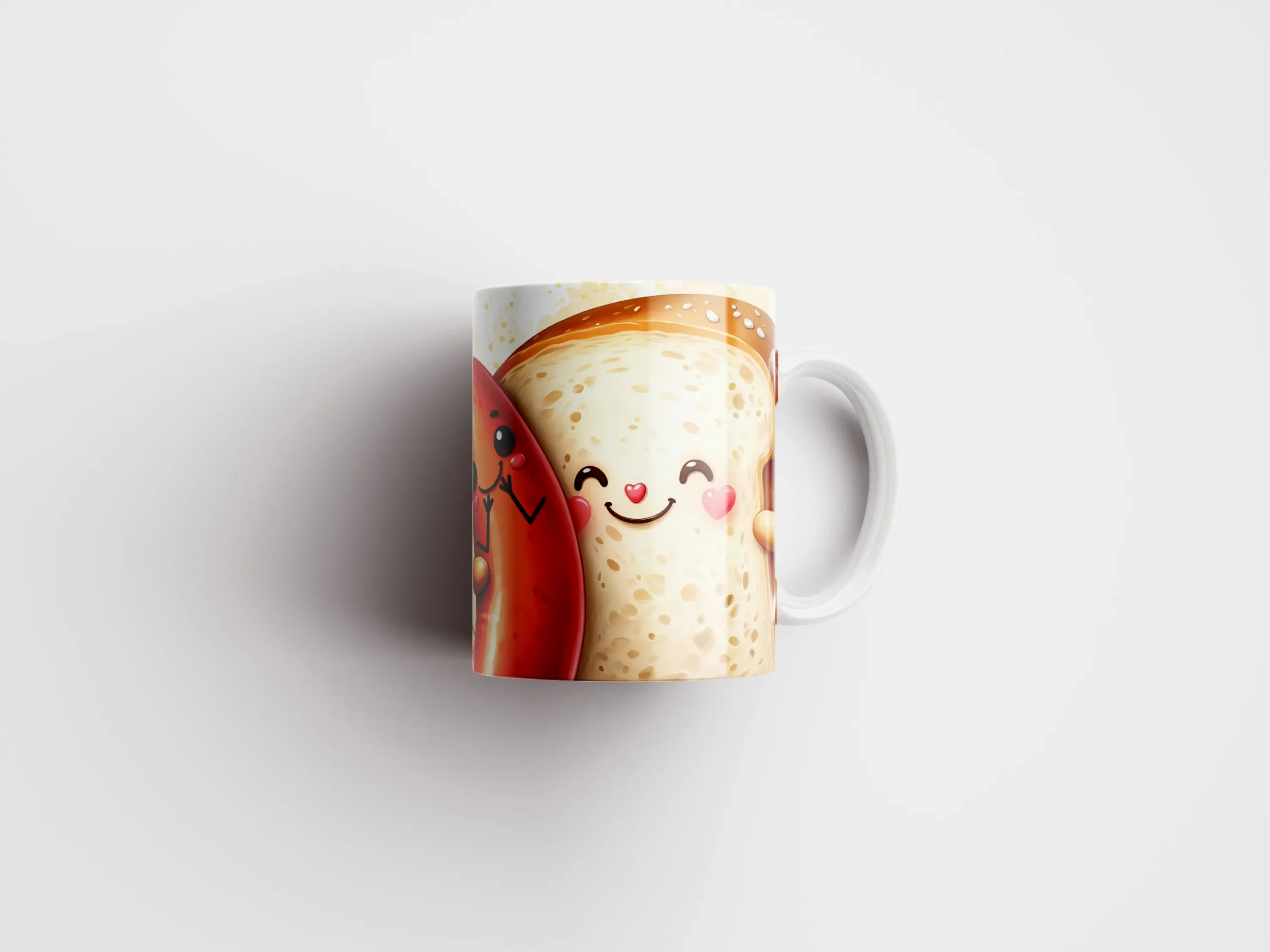 Кружка Хлебушек и колбаска — изображение 3