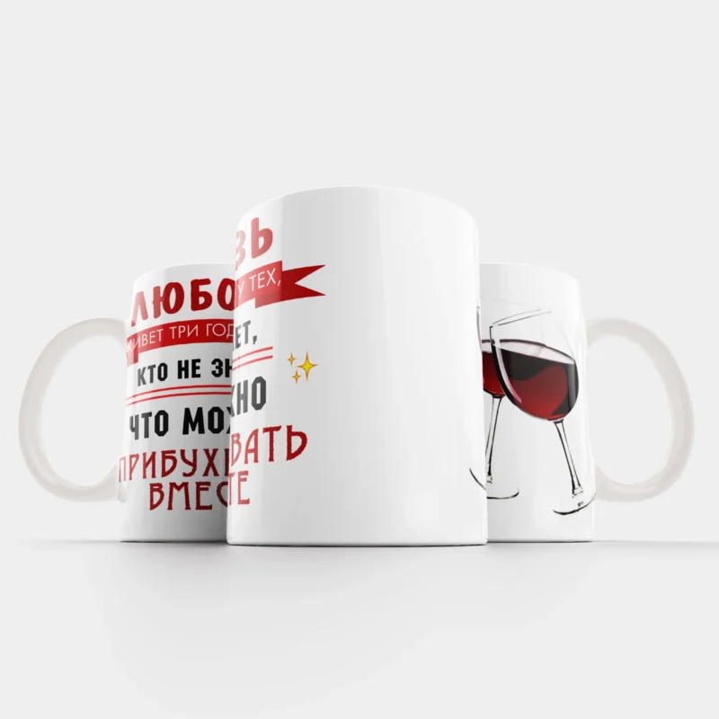 Кружка Прибухивать вместе — что подарить парню на день валентина Эстония