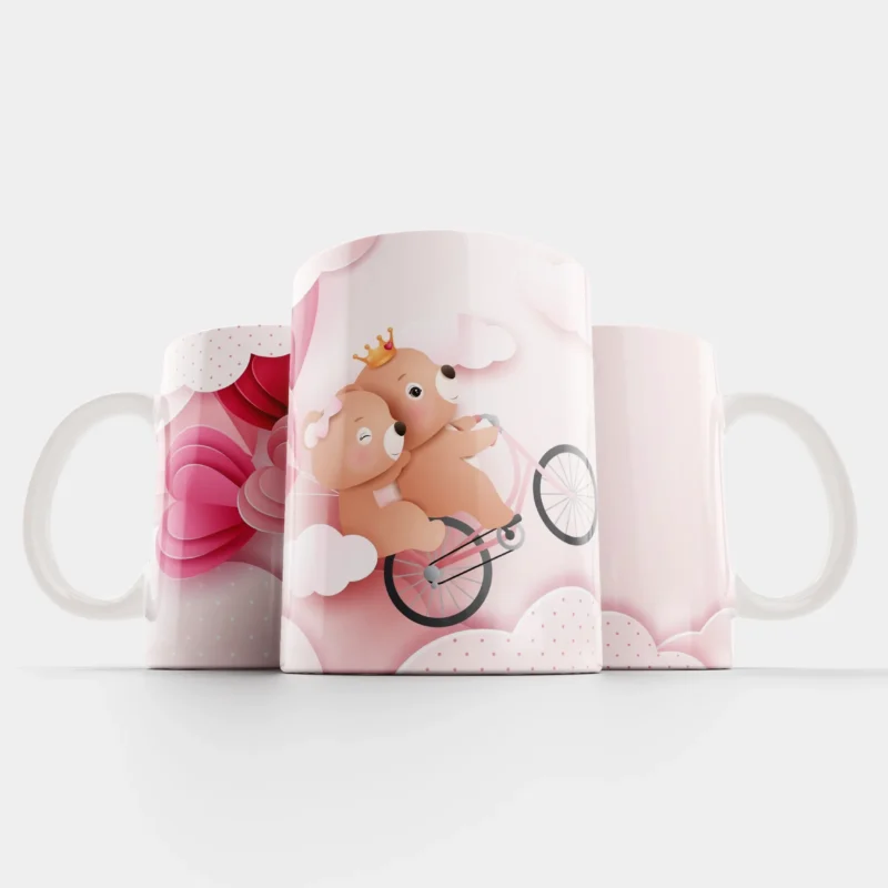 Кружка керамическая Влюбленные Мишки — идеи для подарка девушке в Эстонии