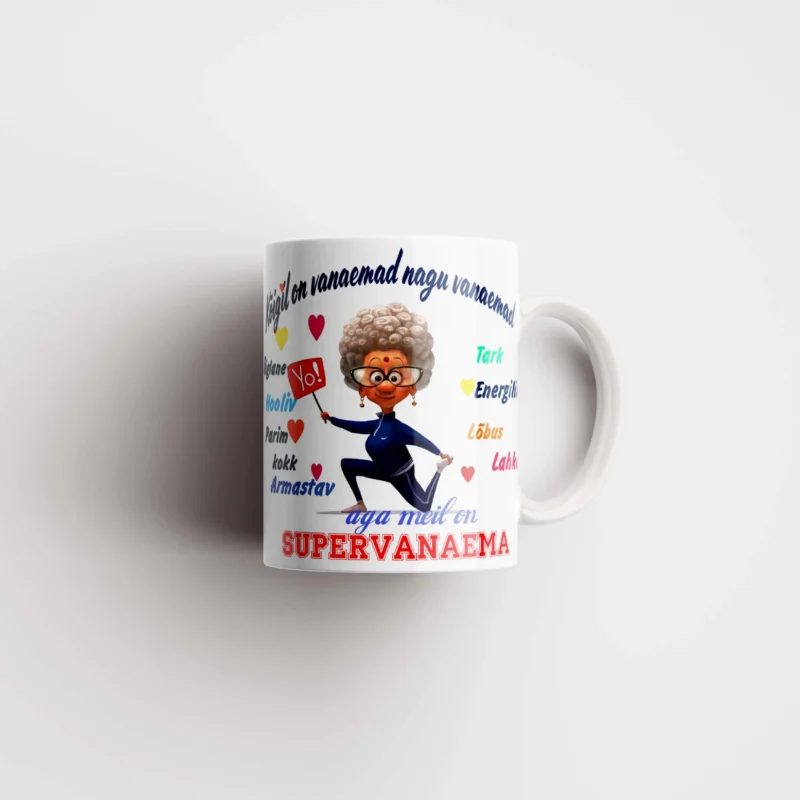 Supervanaema tass uusaasta kingitus vanaemale