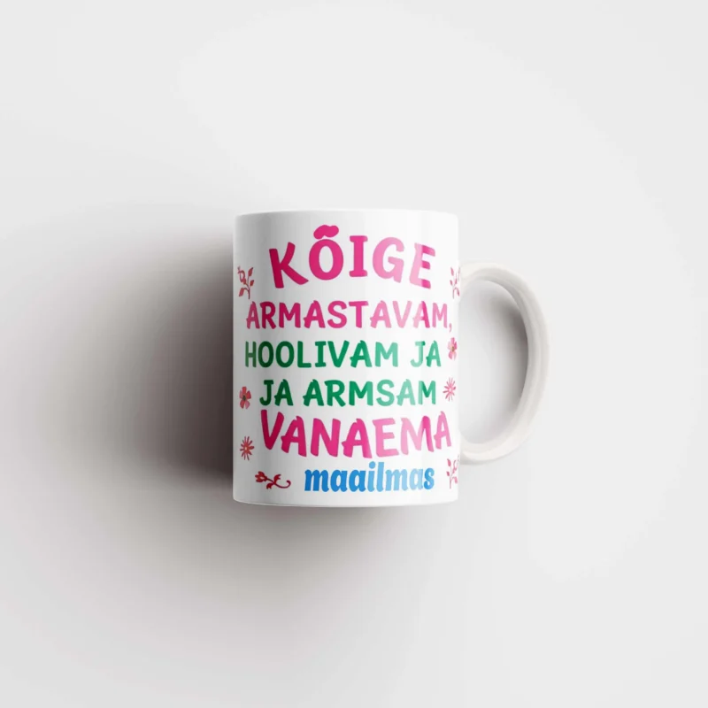 Personaalne kingitus vanaemale tass